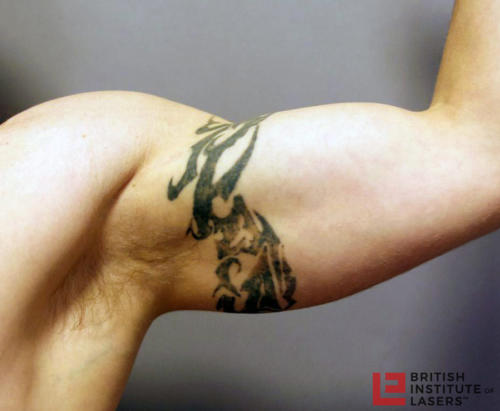 Black Tribal Upper Arm Tattoo 3