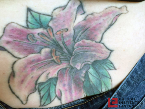 Large Lilly Back Tattoo 2