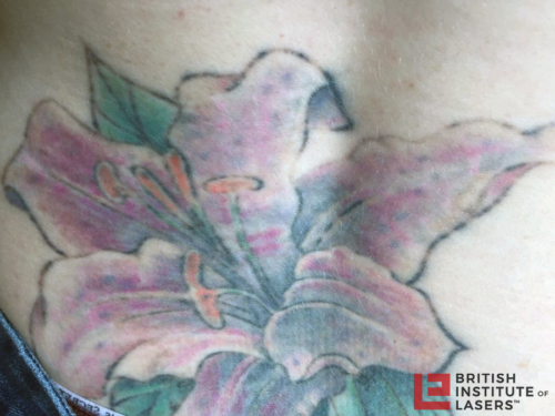 Large Lilly Back Tattoo 3