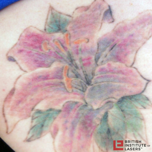 Large Lilly Back Tattoo 4